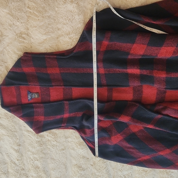 Hayes Plaid Sleeveles Long Vest one size - Picture 8 of 11